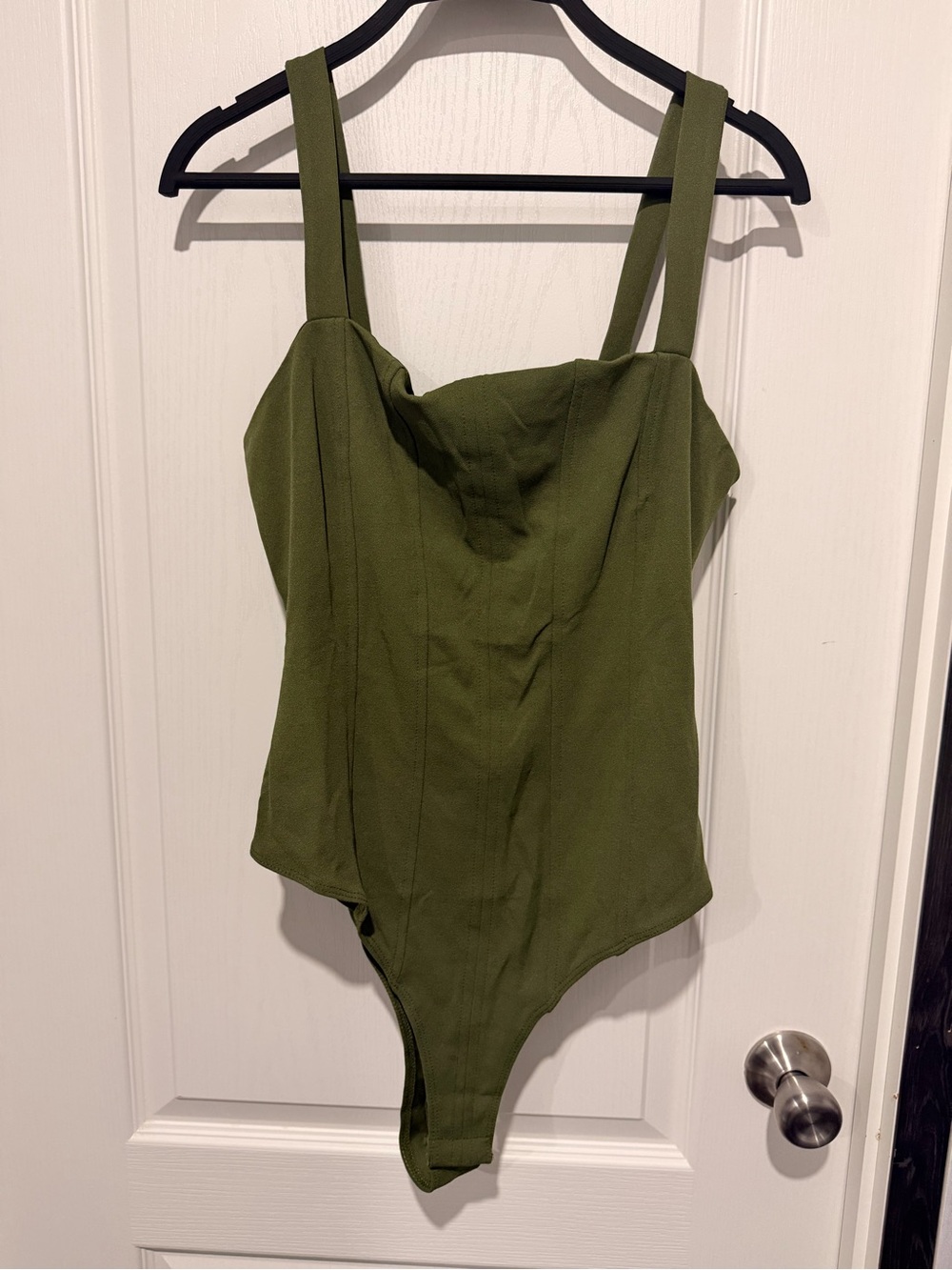 Forever 21 Olive Green Women’s Bodysuit with Wide Straps